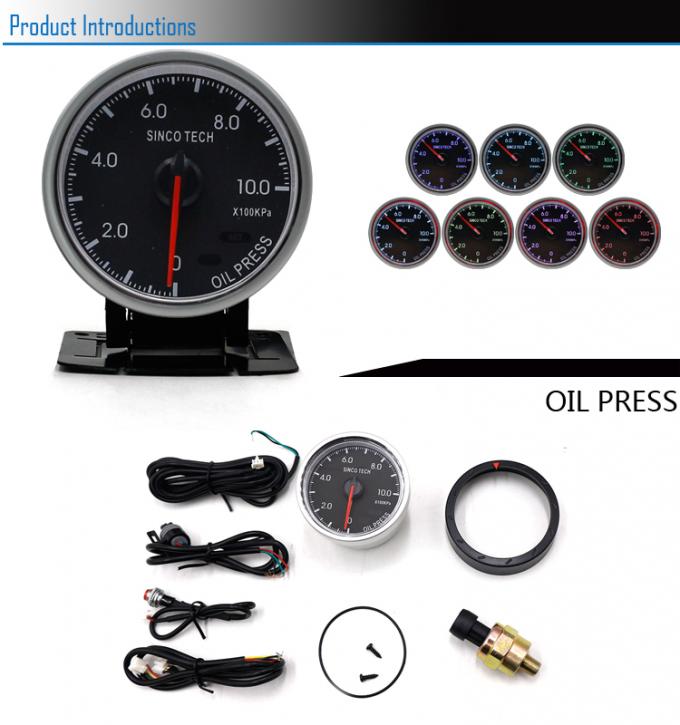 Digital LED 60mm Oil Pressure Gauge / Universal Oil Pressure Gauge KPA