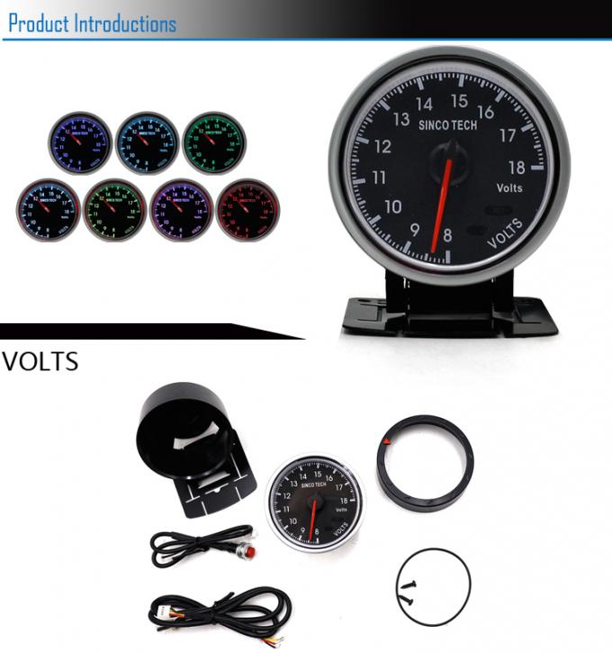 Universal Car Digital Voltmeter 12v Single Function SINCO TECH 6357 With Alarm