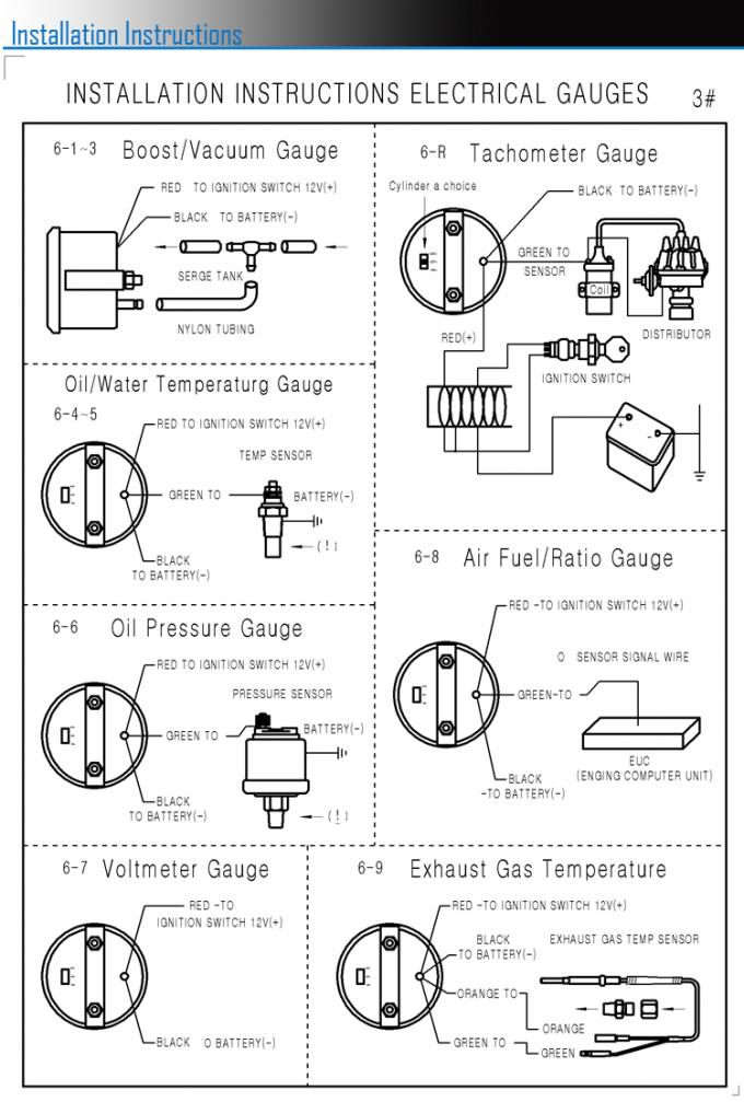 2 Inch Autometer Air Fuel Ratio Gauge , Digital Air Fuel Meter Display