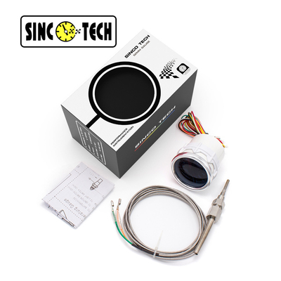 SINCOTECH Exhaust Gas Temperature Gauge 6149T Sensor White 2'' Car Auto Mobile Meter