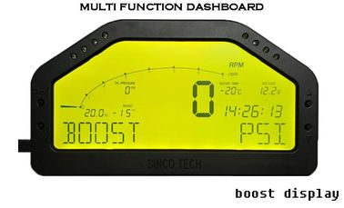 DO904II 9000 Rally Car Gauges Sensor Kit LCD Screen With Led Light / Buzzer Warning