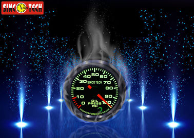 Universal Electric Oil Pressure Gauge / Racing Car Meter 7 Color Backlight