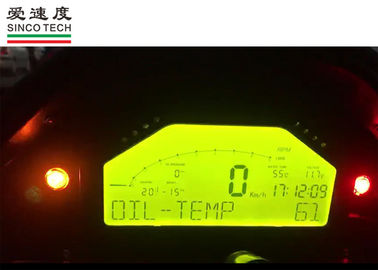 Motorcycle Oil Temperature Gauge, 6.5 Inch Digital Car Gauges DO904 LCD Screen