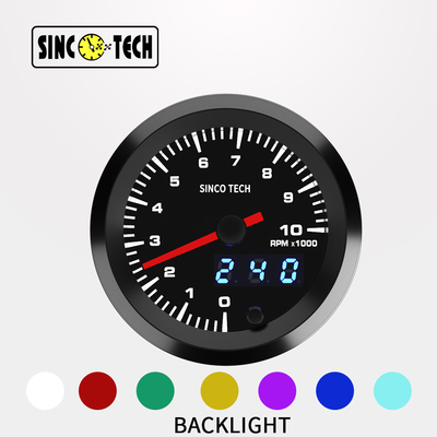 52mm Dash Digital RPM Autometer Digital Tachometer With 7 Colors
