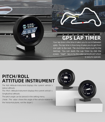 Digital GPS Compass Pitch Roll Display Gauge Do912 Car Speed Indicator Auto Mobile Meter