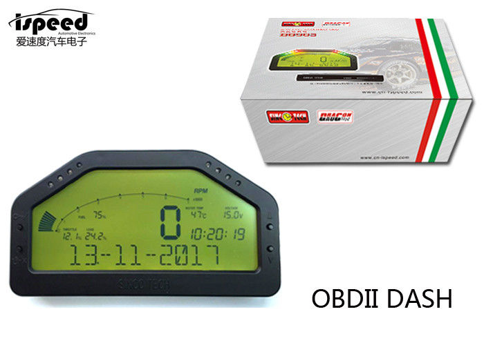 DO903 Race Car Gauges 6.5 Inch OBDII Bluetooth Digital Dashboard Green Backlight