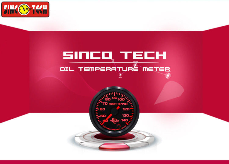 40 -140 ℃ Car Oil Temperature Gauge Circle Meter Single Pointer Single Function