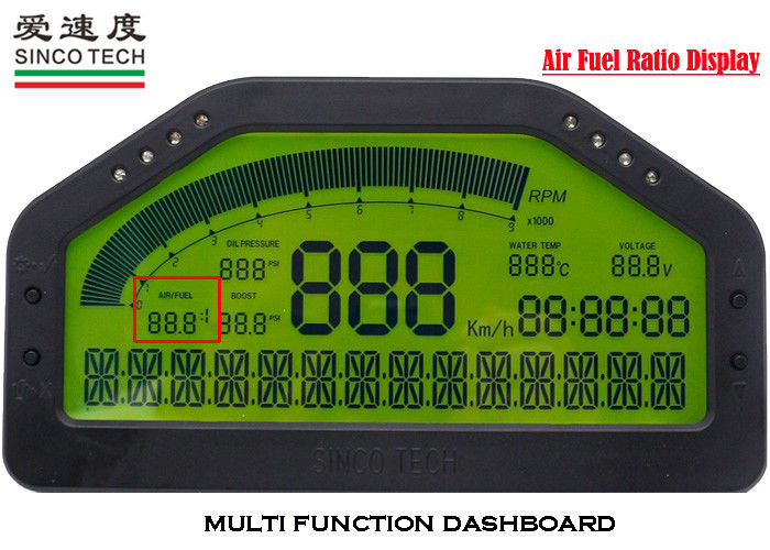 Multifunctional Air Fuel Ratio Meter Green Backlight Autometer Air Fuel Gauge