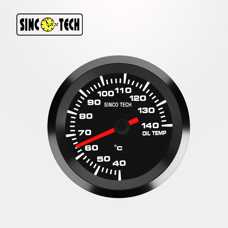 638 Sensor White Sinco Tech Dash Lcd Display Oil Temperature Gauge