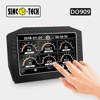 quality DO909 12v 7 Inch LCD 9VDC Car Racing Dashboard Gauge factory