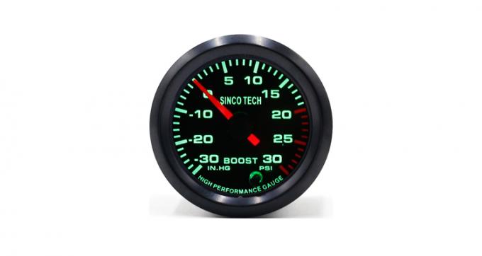 6341 52mm Digital Boost Gauge , Green Boost Gauge Boost Sensor Signal