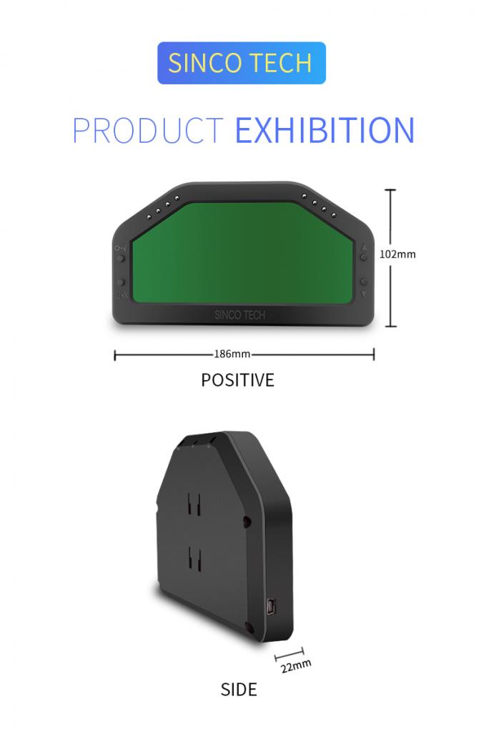 DO903 Race Car Gauges 6.5" OBDII Bluetooth Race Car Dashboard