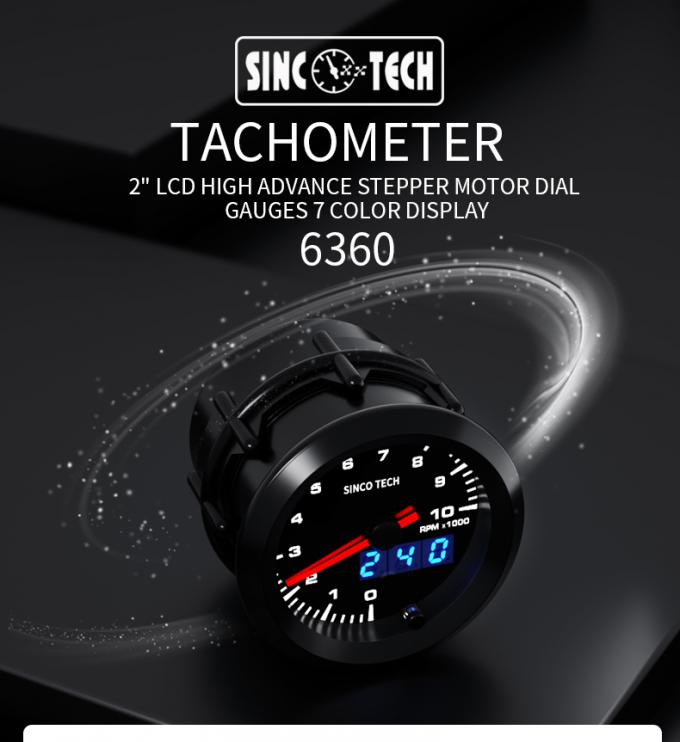 LED Pointer Digital RPM Tachometer Do6360 Dash Universal Rpm Meter