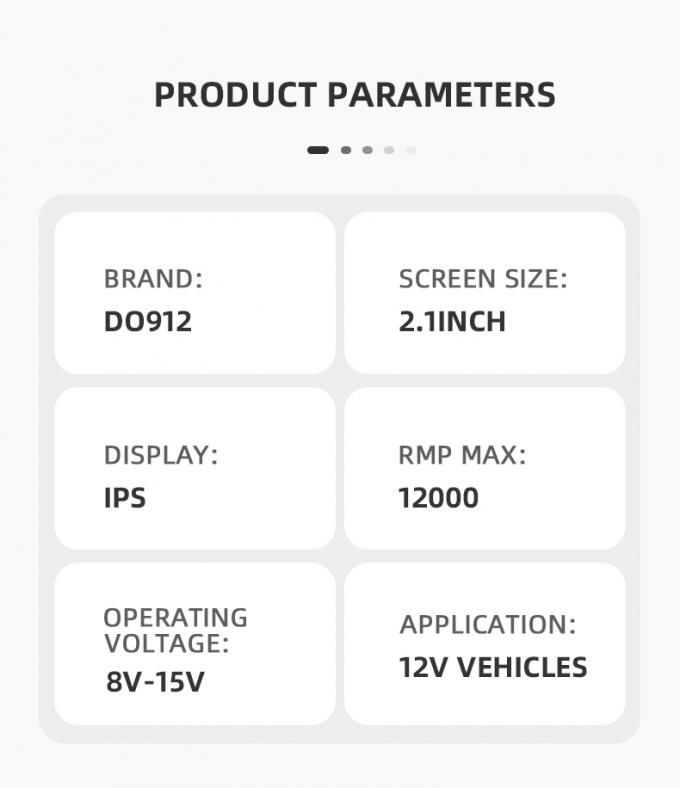 Do912 Sensor Kit Gauge IPS Multifunctional Touch Screen Race Car Autometer